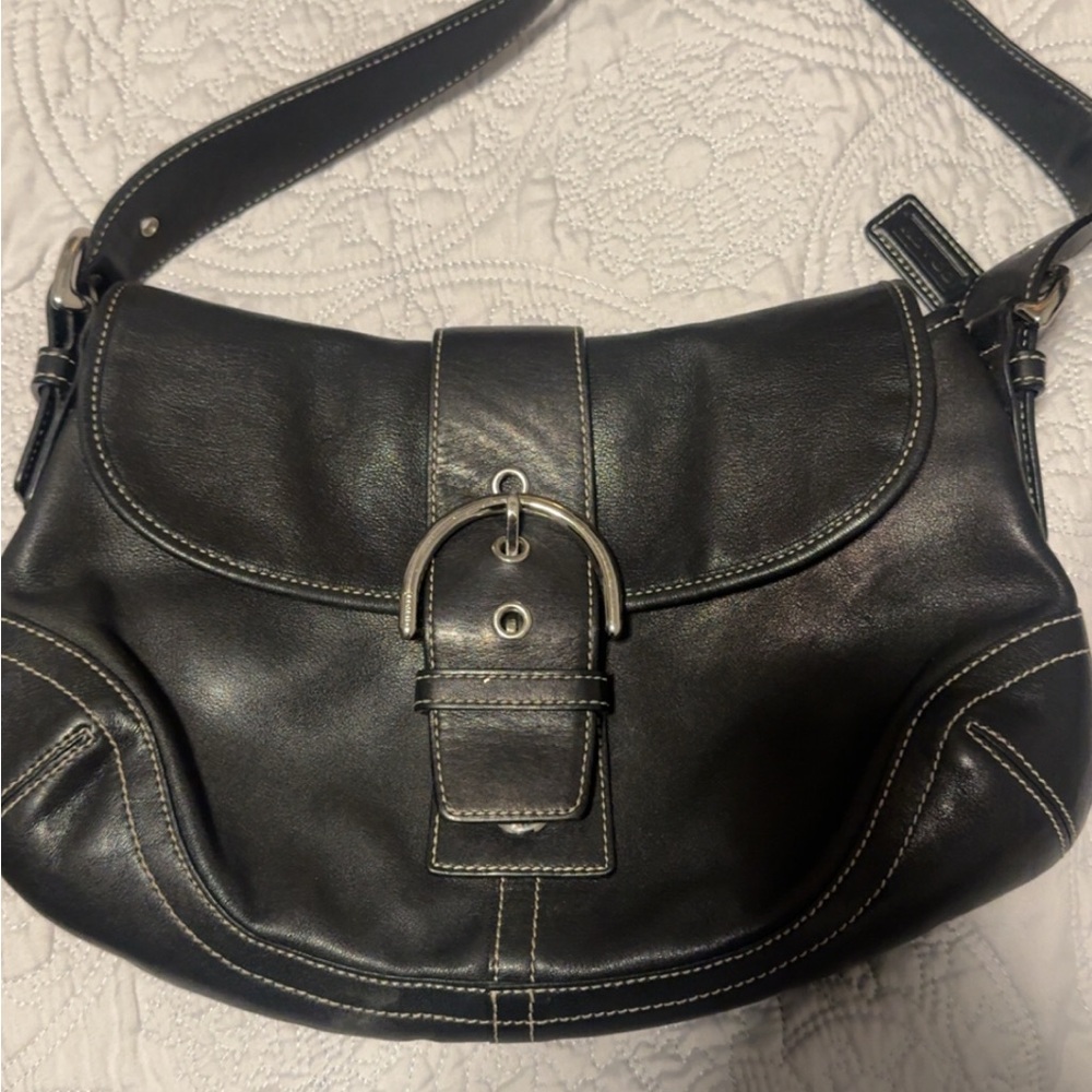 Vintage black coach bag